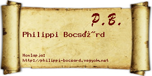 Philippi Bocsárd névjegykártya